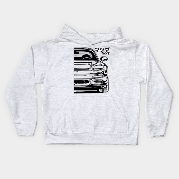 Mazda RX7 Kids Hoodie by idrdesign